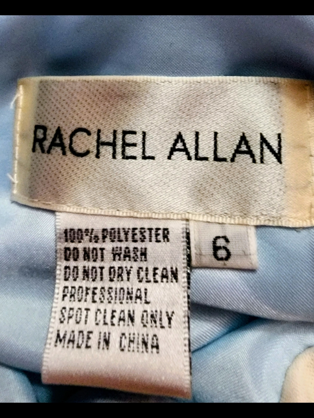 Rachel Allan Light Blue Beaded Ball Gown - Picture 10 of 16